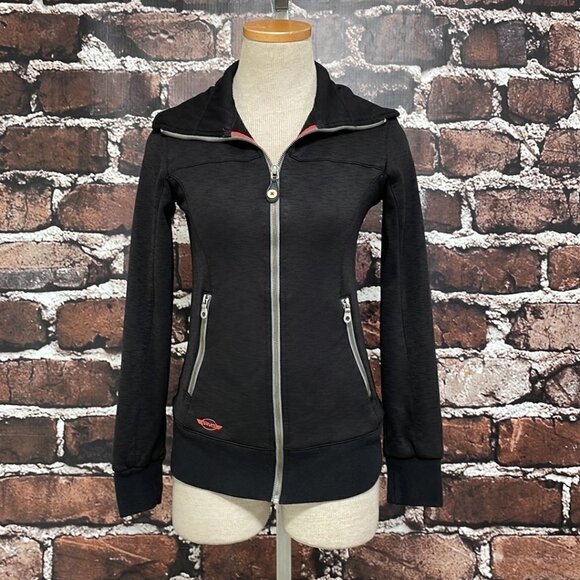 SIMS Jacket Sweatshirt Black Zip Up Size Small S - Picture 5 of 17